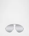 Loewe Lw40180u Signature 16c Argento Sunglasses In Gray