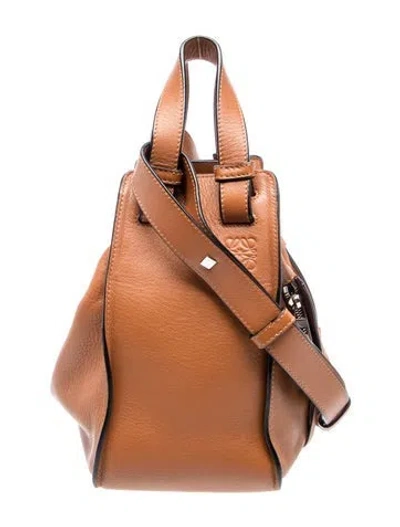 Pre-owned Loewe Signature Hammock In Brown