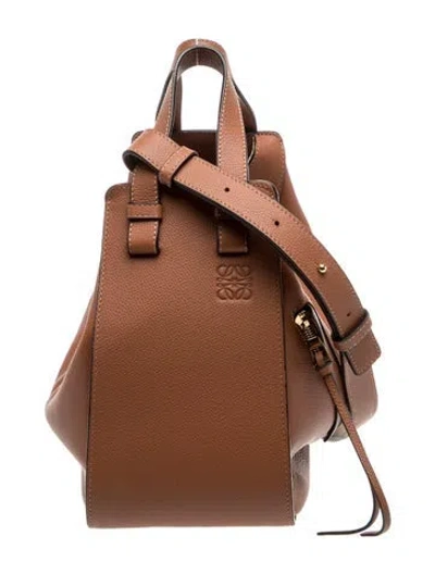 Pre-owned Loewe Signature Hammock In Brown