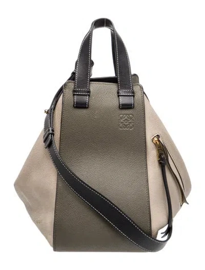Pre-owned Loewe Signature Hammock In Gray