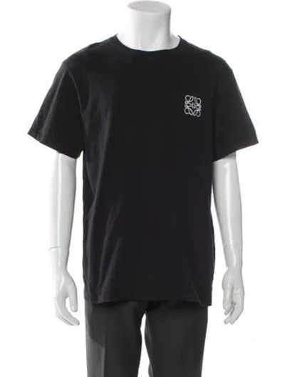 Pre-owned Loewe Signature Logo Anagram T-shirt In Black