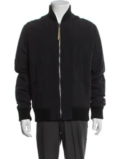 Pre-owned Loewe Signature Logo Bomber Jacket In Black