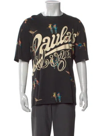 Pre-owned Loewe Signature Logo Graphic Print T-shirt In Black