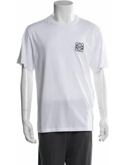 Pre-owned Loewe Signature Logo Graphic Print T-shirt In White