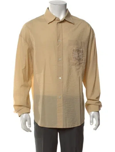 Pre-owned Loewe Signature Logo Long Sleeve Shirt In Neutrals