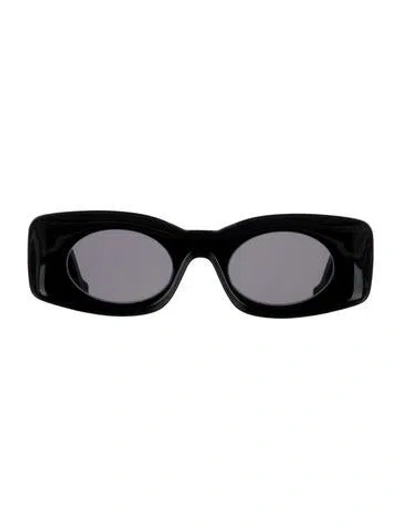 Pre-owned Loewe Signature Logo Oversize Sunglasses In Black