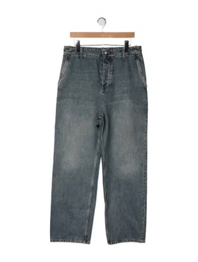 Pre-owned Loewe Signature Logo Relaxed Fit Jeans In Blue