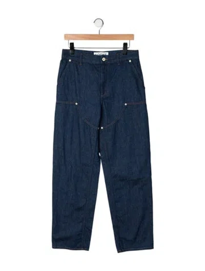 Pre-owned Loewe Signature Logo Relaxed Fit Jeans W/ Tags In Blue