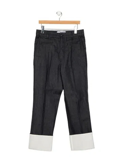 Pre-owned Loewe Signature Logo Slim Fit Jeans In Blue