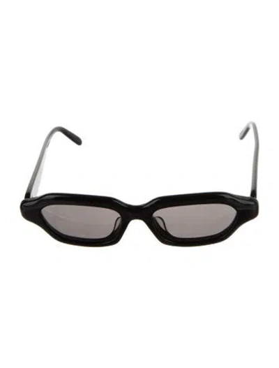 Pre-owned Loewe Signature Logo Square Sunglasses In Black