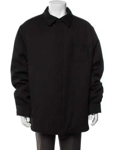Pre-owned Loewe Signature Logo Wool Jacket W/ Tags In Black