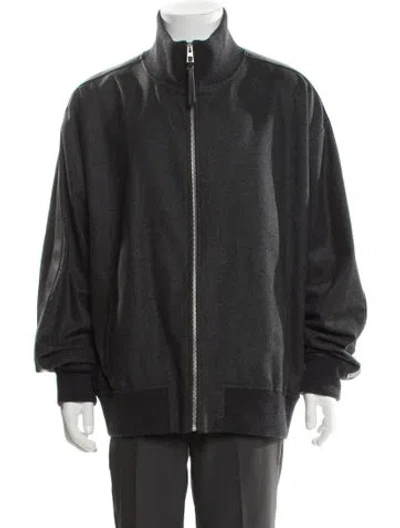 Pre-owned Loewe Signature Logo Wool Jacket W/ Tags In Gray