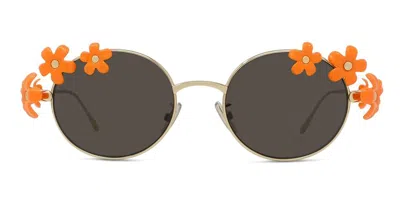 Loewe Signature Lw40173u - Gold / Orange Sunglasses