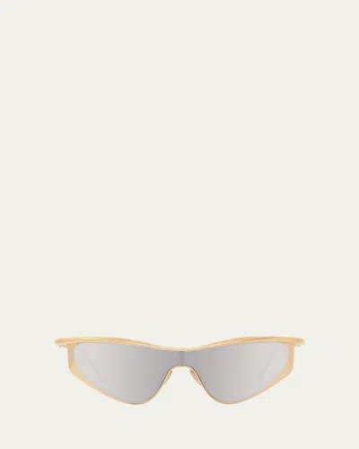 LOEWE SIGNATURE METAL & NYLON SHIELD SUNGLASSES