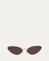 Loewe Lunettes De Soleil Shooting Star En Acier Inoxydable In Brown