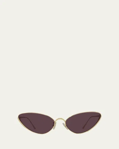 LOEWE SIGNATURE METAL CAT-EYE SUNGLASSES