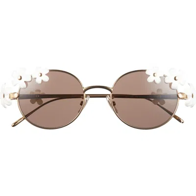 Loewe Signature Oval Sunglasses In Multi