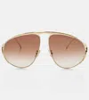 Loewe Signature Oversized Aviator Sunglasses
