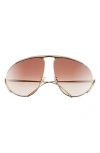 Loewe Signature Pilot Sunglasses In Gold