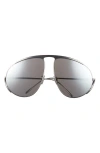 Loewe Signature Pilot Sunglasses In Silver