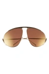 Loewe Signature Pilot Sunglasses In Gold