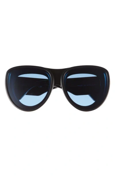 Loewe Signature Pilot Sunglasses In Blue