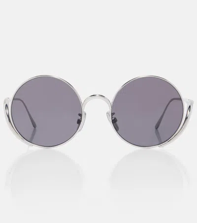 Loewe Signature Round Sunglasses In Purple