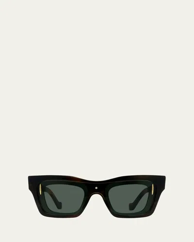 Loewe Signature Square Acetate Sunglasses In Black