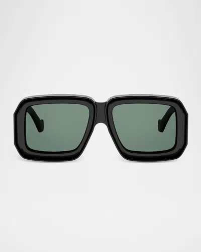 Loewe Signature Square Sunglasses In Black