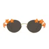 Loewe Signature Lw40173u - Gold / Orange Sunglasses
