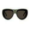 Loewe Lw40170u Signature 96e Verde Sunglasses In Brown
