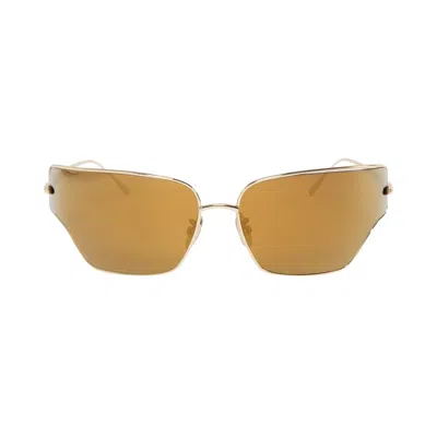 Pre-owned Loewe Signature Sunglasses 'gold/brown'