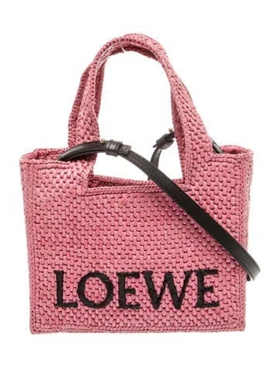 Pre-owned Loewe Signature Top Handle Bag Mini 2024 In Pink