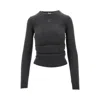 Loewe Draped Sweater In Cashmere And Silk In Grey