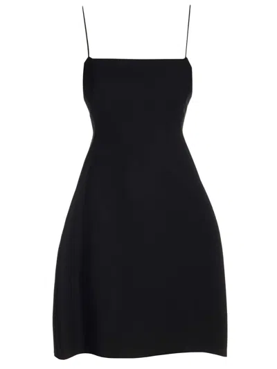 Loewe Silk And Wool Crepe Dress Dresses Black