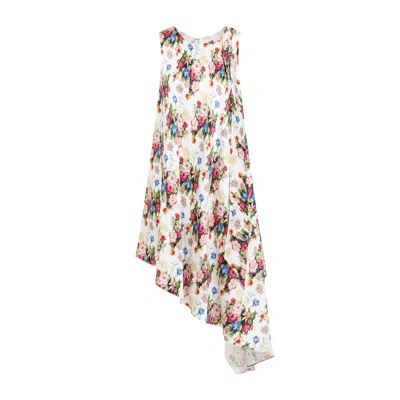 LOEWE LOEWE SILK ASYMMETRIC DRESS