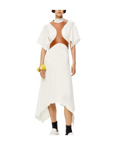 Loewe Silk Dress In White