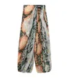 Loewe Silk Floral Draped Trousers