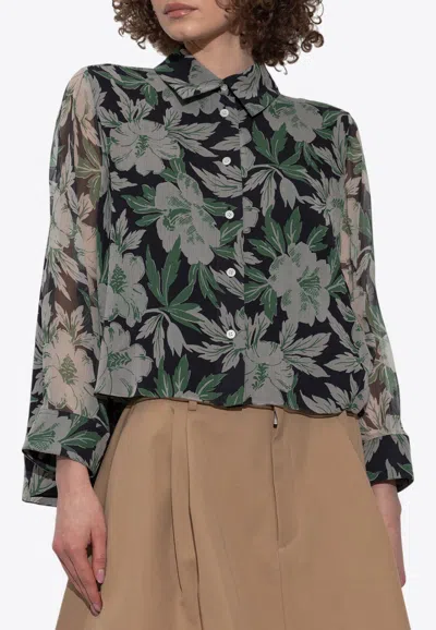 LOEWE SILK FLORAL SHIRT
