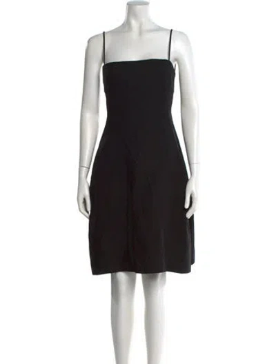 Pre-owned Loewe Silk Knee-length Dress In Black