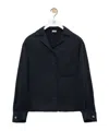 Loewe Silk Long-sleeved Pajamas In Black
