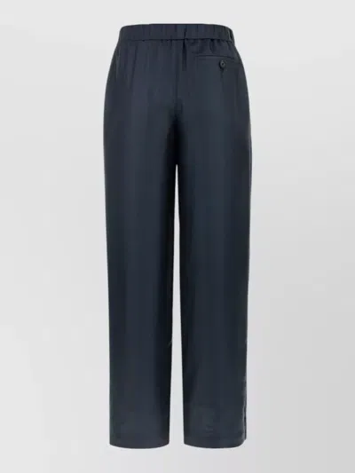 Loewe Silk Lounge Pants Loose Cut Pleated