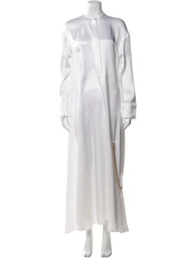 Pre-owned Loewe Silk Midi Length Dress W/ Tags In White