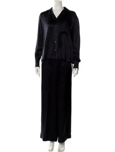 Pre-owned Loewe Silk Pantsuit W/ Tags In Black