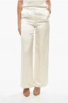 Loewe Silk Satin Pyjama Palazzo Pants In Multi