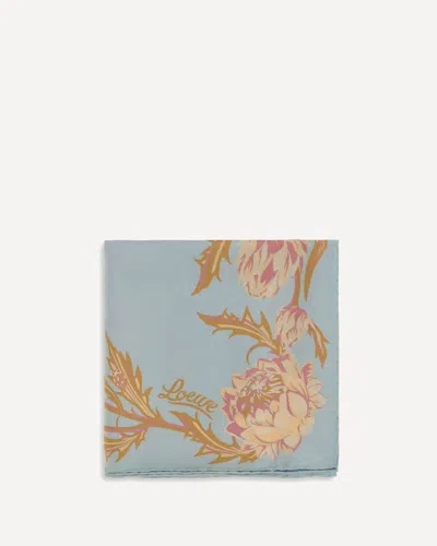 Loewe Silk Scarf By  X Paula's Ibiza In Blue
