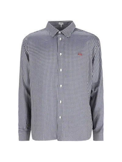 Loewe Silk Shirt In Blue