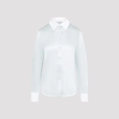 Loewe Silk Blend Shirt For Women In Blue