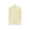 Loewe Silk Shirt Women In Yellow
