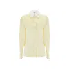 Loewe Silk Shirt Women In Yellow